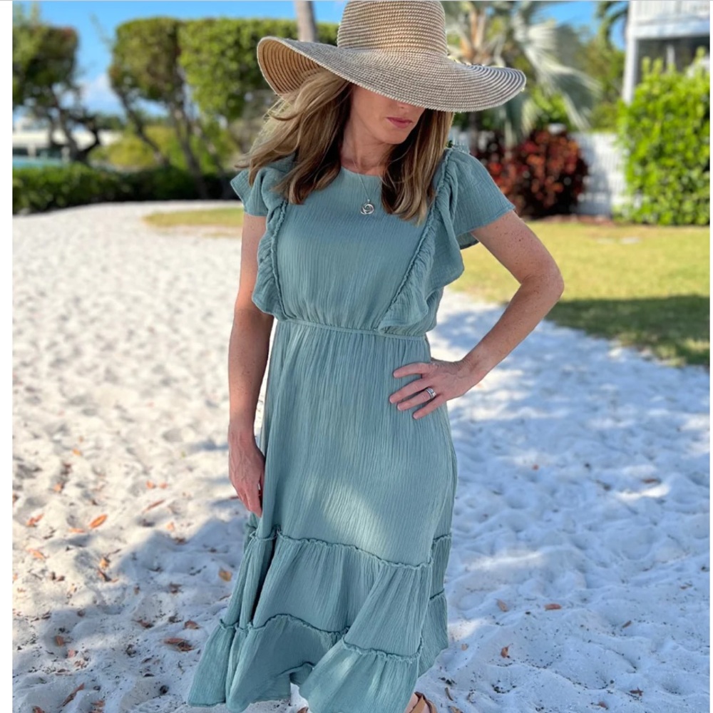 Nursing Queen Gauze Midi Dress